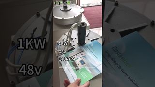 Vidéo de comparaison 1KW#GREEF #greenenergy #renewableenergy #cleanenergy #axialfluxcorelessgenerator