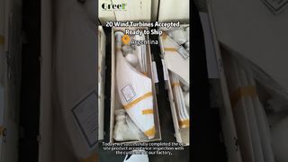 20 unités d'éoliennes à axe horizontal de 1 kW acceptées – prêtes à être expédiées en Argentine !