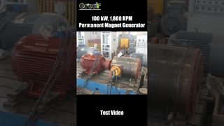 Test réussi, prêt à être expédié – Enregistrement de test réel du générateur à aimant permanent