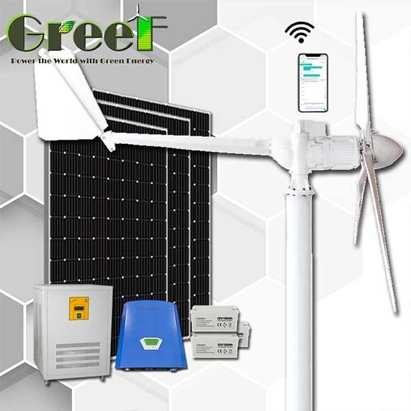 10KW sur la fan de moulin de vent de générateur de turbine de vent d'énergie de grille pour la maison