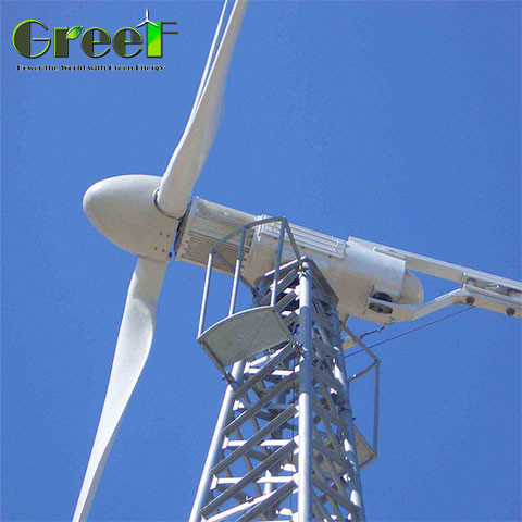 Turbine éolienne horizontale de 5 à 30 kW de puissance nominale et de 2,5 m/s de vitesse du vent