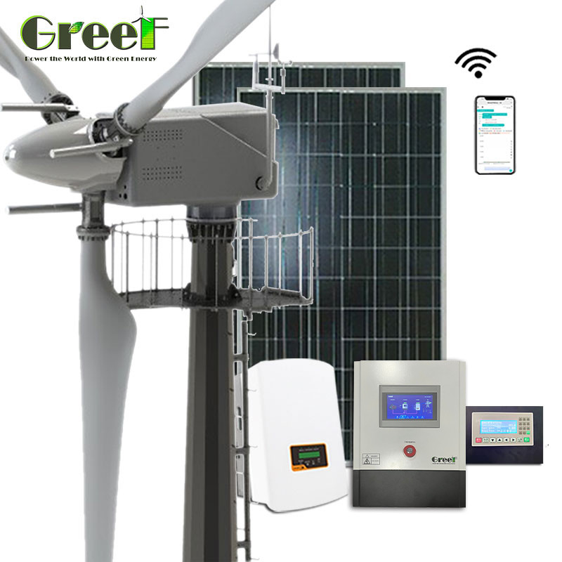 Installation facile hybride solaire 30KW de turbine de vent d'inverseur de lien de grille de commande de lancement