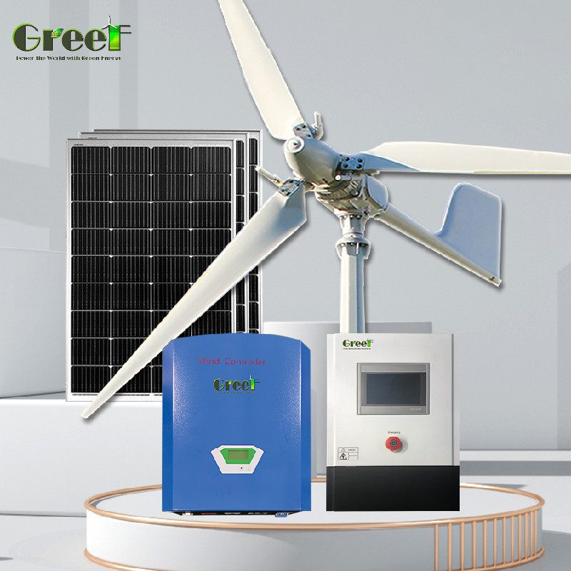 SWT 5kw 10kw éolienne à régulation de la hauteur avec batterie LiFePO4 pour un système énergétique écologique