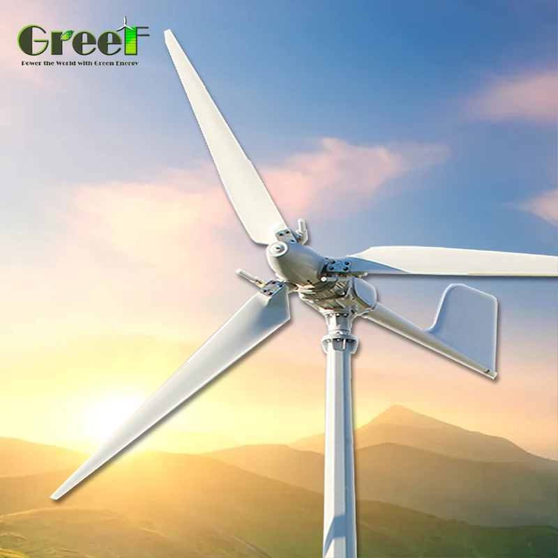 5KW 10KW 20KW 30KW basse vitesse de démarrage du vent contrôle de la hauteur d'élan éolienne générateur d'éolien horizontal