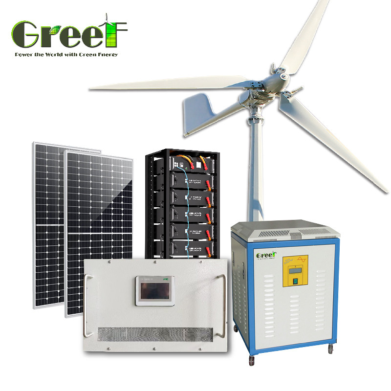 Fréquence de sortie 50Hz/60Hz Système solaire hors réseau avec batterie au lithium-ion
