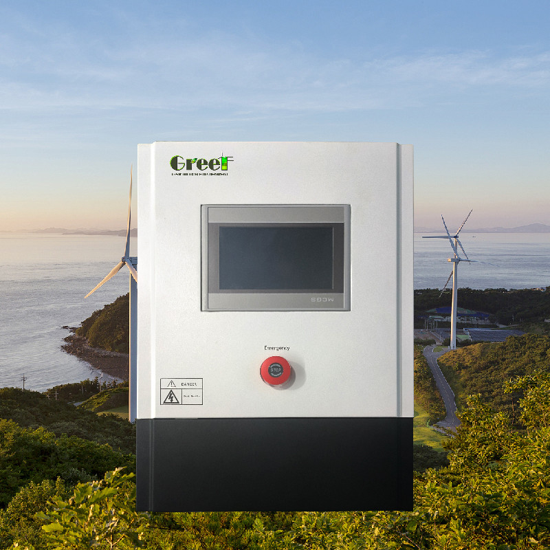 Affichage à écran tactile LCD 3kw 5kw Sur contrôleur de réseau avec charge de décharge pour les systèmes de générateurs éoliens