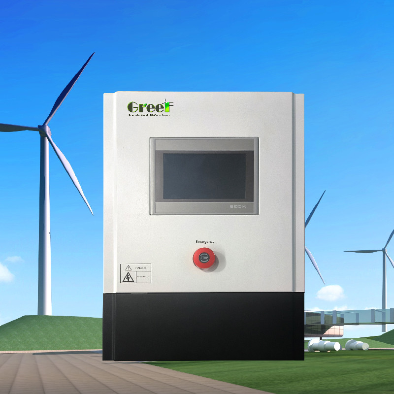 Affichage à écran tactile LCD 3kw 5kw Sur contrôleur de réseau avec charge de décharge pour les systèmes de générateurs éoliens