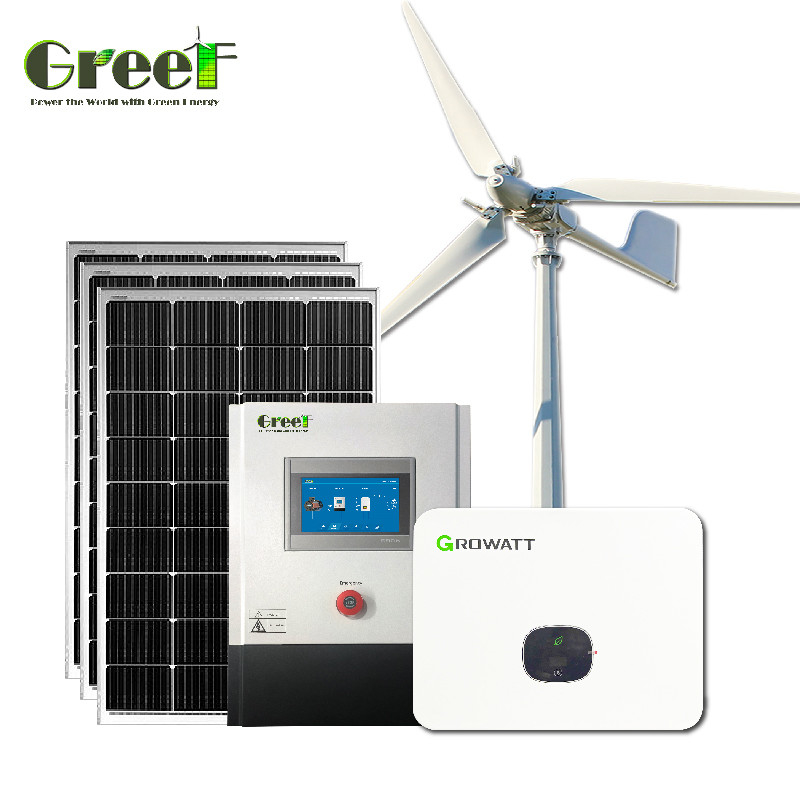 Générateur solaire à ondes sinus pures et efficaces Générateur hybride solaire avec taux de conversion de 98%