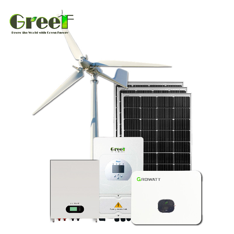 Contrôleur d'éolienne raccordée au réseau / hybride 2kW 3kW 5kW 10kW Type de sortie CC pour solution de système d'éolienne et de turbine hydraulique