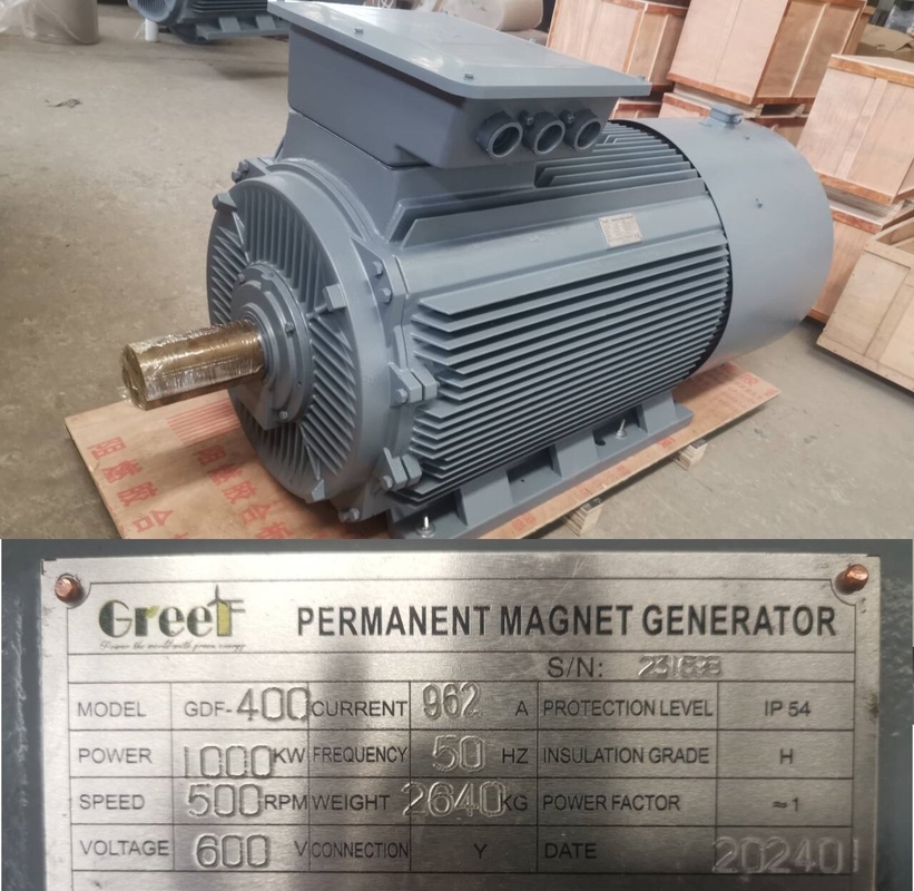 Générateur d'alternateur à aimants permanents de 415 V à 380 V pour la Malaisie, la Thaïlande et les Philippines