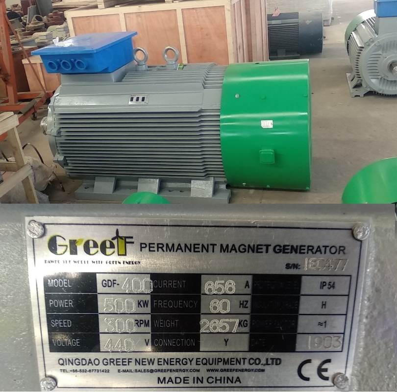 Générateur PM BASSE VITESSE 3 phases 220V 380V pour éolienne 50KW 200KW
