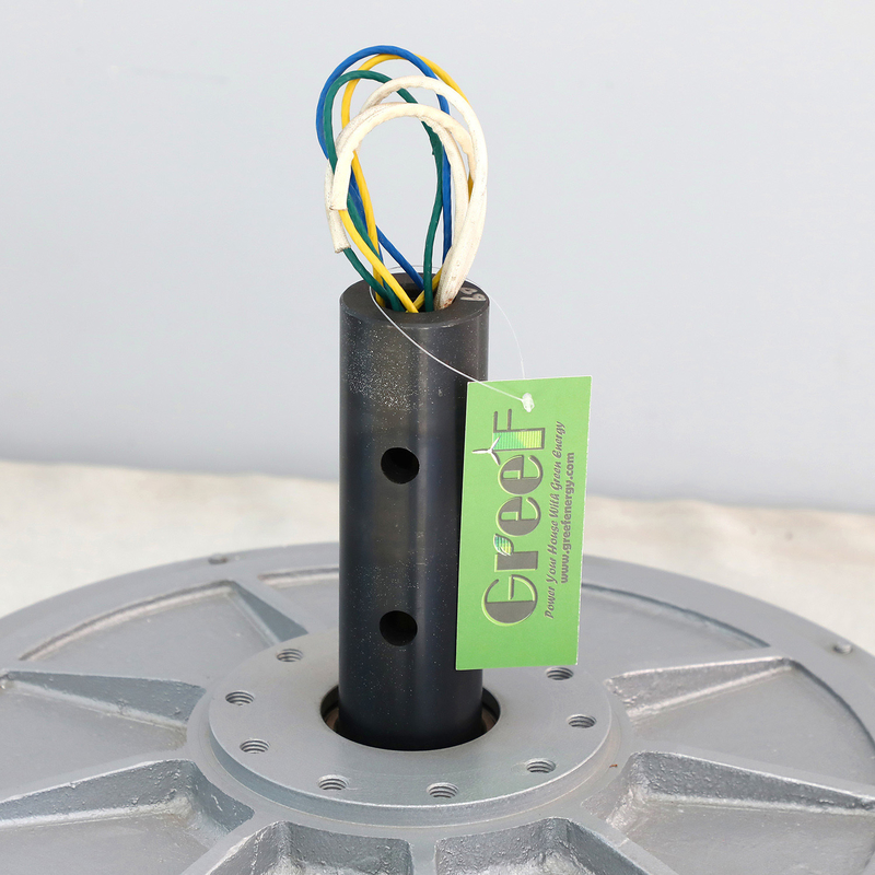 Générateur d'aimants permanents à flux axial sans noyau 3 phases Génération d'électricité avec 3 ans de garantie