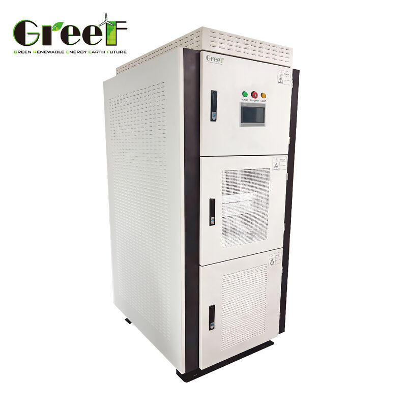 50 Hz 60 Hz Fréquence de sortie Sur régulateur de réseau avec une plage de tension d'entrée en courant continu de 240 à 550 V et un écran tactile LCD SMART pour les systèmes d'énergie durable