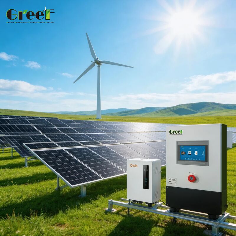 Altitude de fonctionnement de 4000 m 95% d'efficacité contrôleur MPPT Système solaire hybride Générateur hybride éolien-solaire