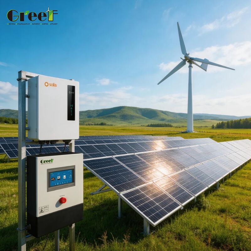 Système solaire hybride à 95 % d'efficacité avec contrôleur MPPT et altitude de fonctionnement de 4000 m pour un usage domestique et commercial