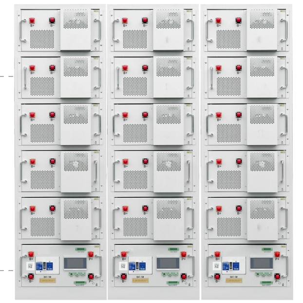 Taille de la batterie personnalisée Batterie LiFePO4 avec 6000 cycles et Smart BMS pour le stockage d'énergie haute tension