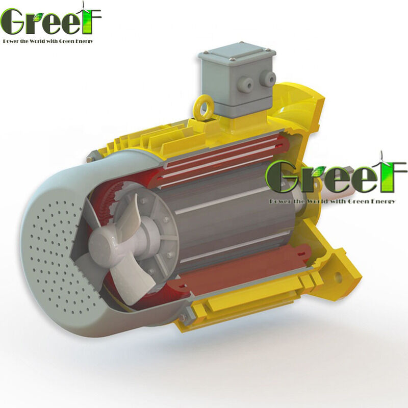 Moteur à aimant permanent sans balai de 750w à 5Mw offrant une plage de vitesse de 750 à 3000 tr/min. Idéal pour les systèmes et les entraînements de moteurs énergétiques