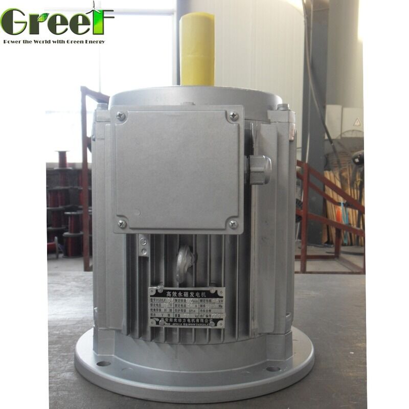 IP54 Moteur à aimants permanents avec feuille d'acier au silicium laminée à froid, cœur de ventilateur en fer, eau et auto-refroidissement pour les performances industrielles