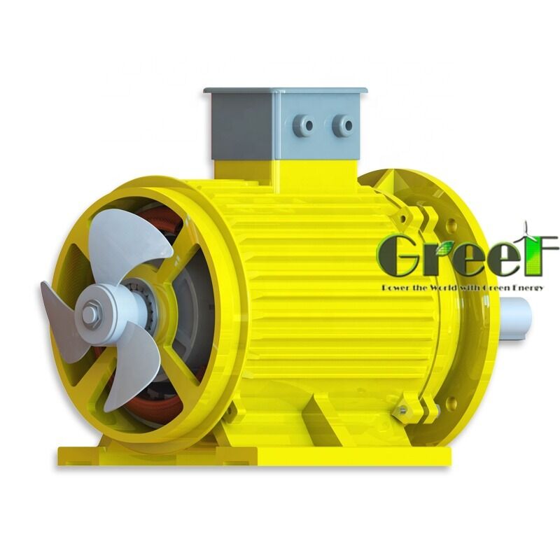 Moteur à aimant permanent à haute efficacité avec température d'aimant max 120°C et résistance d'isolement min 100Mohm pour systèmes d'énergies renouvelables