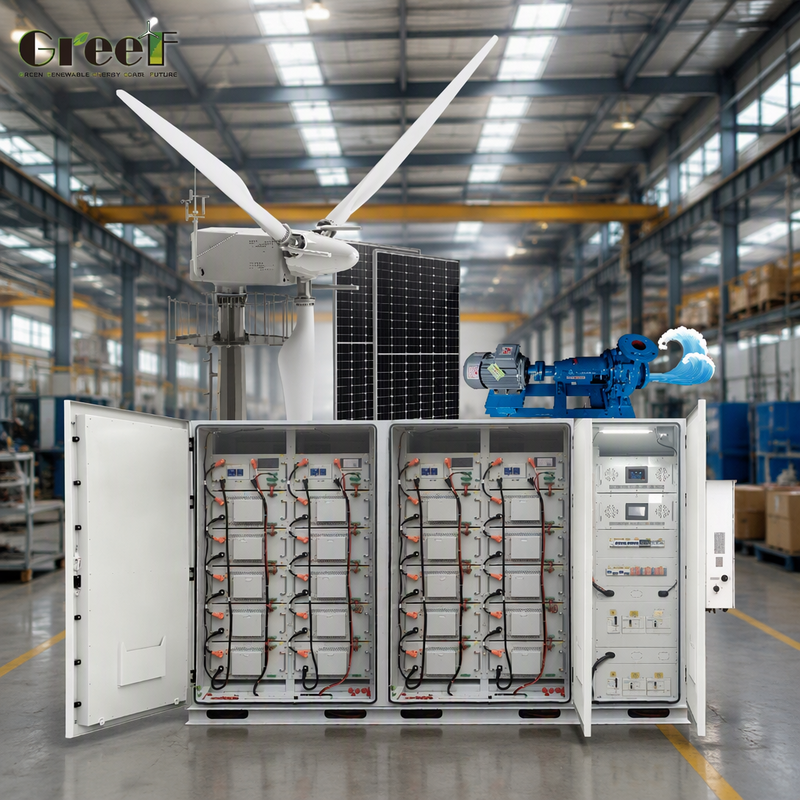 Système solaire hybride personnalisé avec batterie lithium LiFePO4 et contrôleur de suivi éolien
