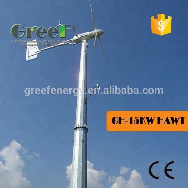 10KW sur la fan de moulin de vent de générateur de turbine de vent d'énergie de grille pour la maison