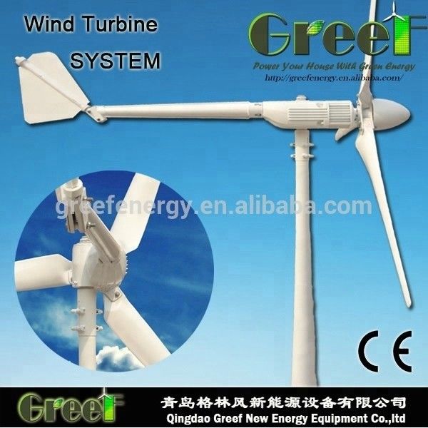 Turbine de générateur de vent de 10KW Mini On /Off-grid pour l'usage à la maison avec le certificat de la CE
