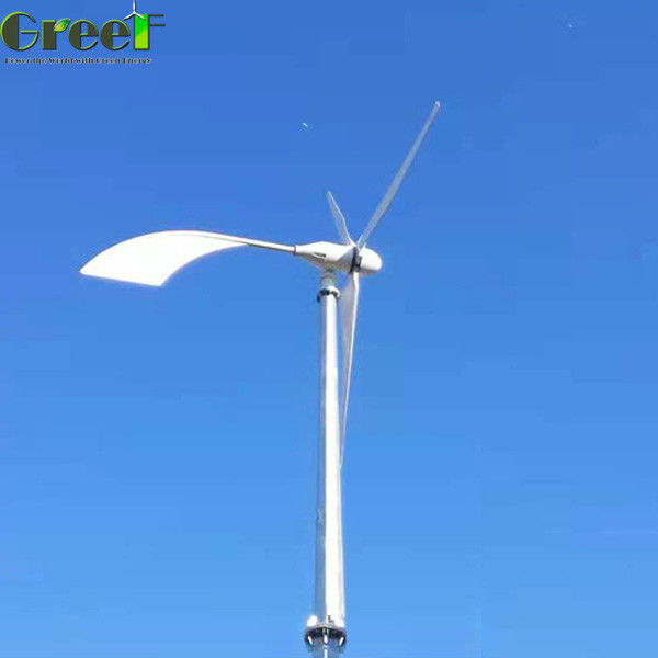 La turbine de vent horizontale complète de l'axe 5KW accomplissent par intervalles le réseau hybride