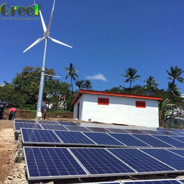 turbine de vent horizontale à vitesse réduite de contrôle de lancement du dessus de toit 5kw pour l'usage à la maison